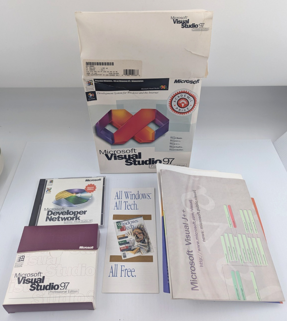 Microsoft Visual Studio 97 Boxed Software Set Professional Edition